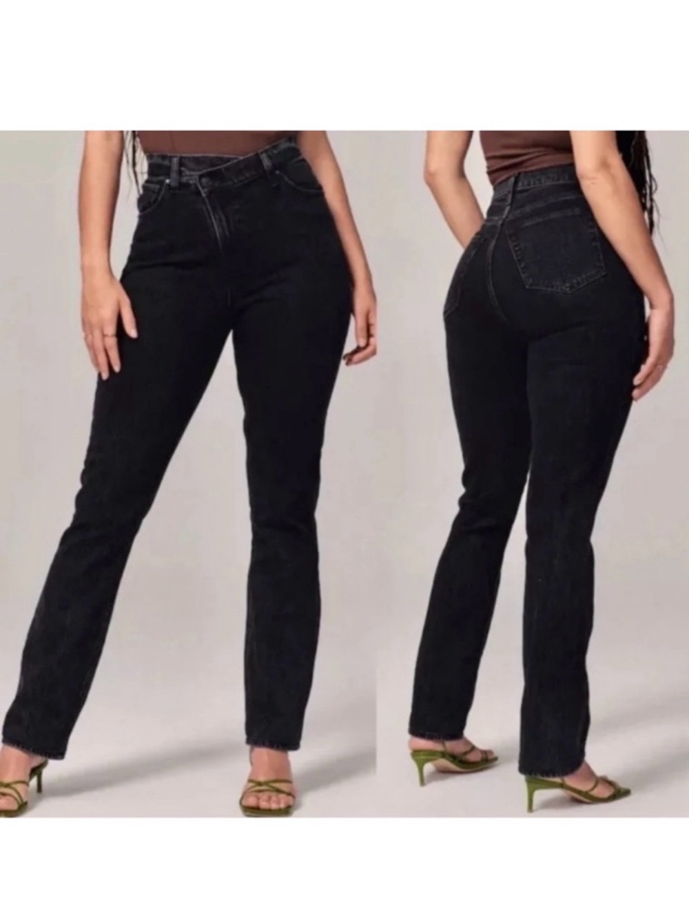 The 90’s Slim Straight Cropped Ultra High Rise- Women